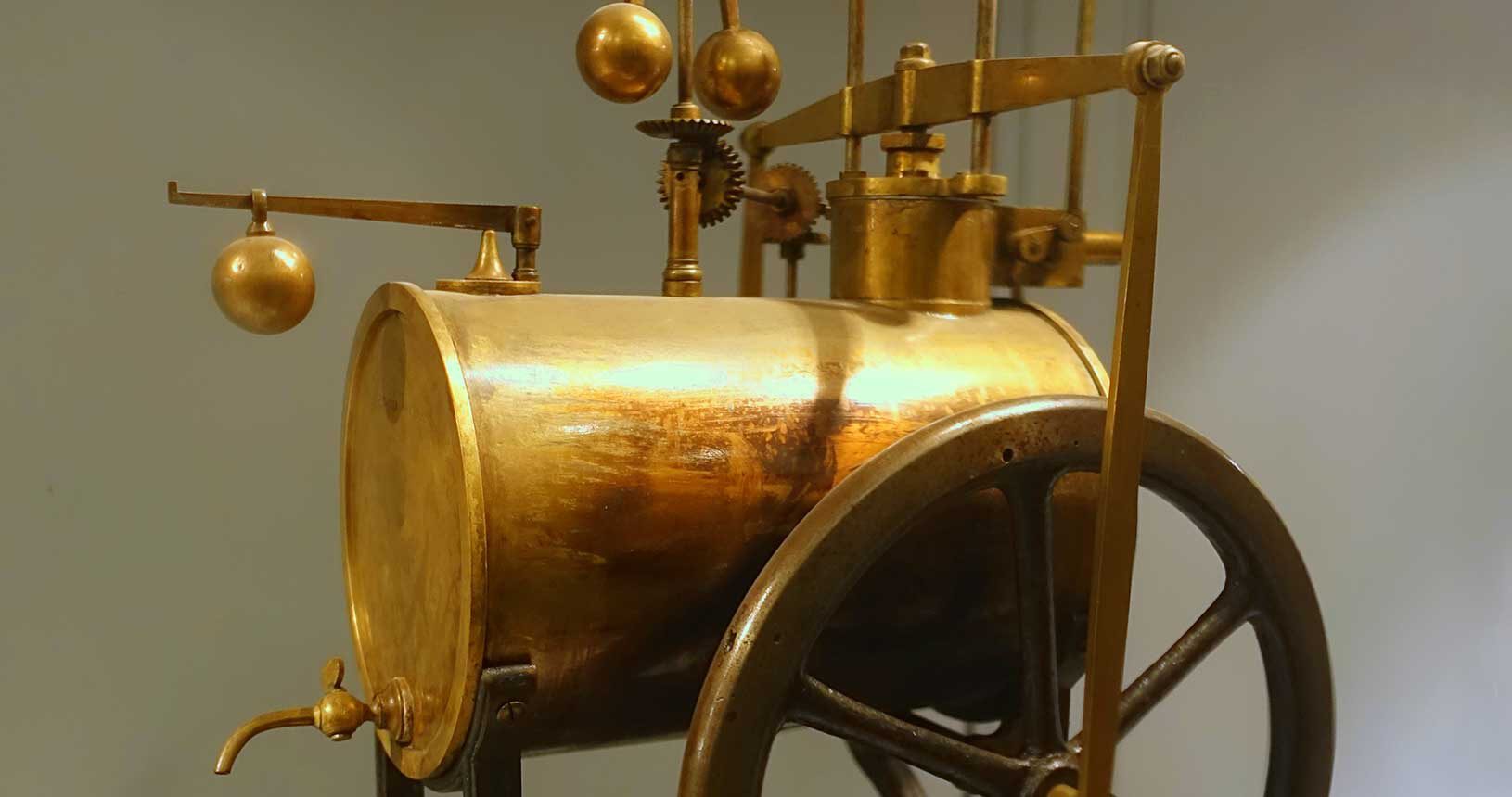 Dampfmaschine von Richard Trevithick (1771-1833), Universität von Coimbra (Portugal) - Public Domain
