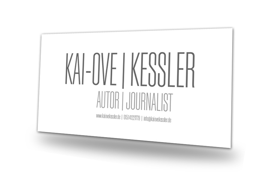 Kai-Ove Kessler - Autor und Journalist - Visitenkarte