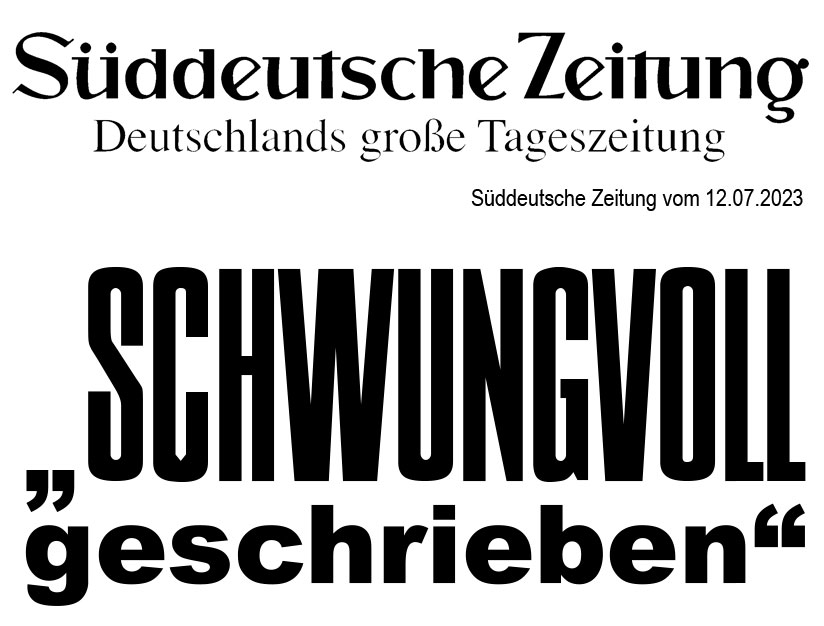 Rezension Süddeutsche Zeitung 12.0ö7.2023 - Kai-Ove Kessler - Die Welt ist laut